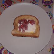 Picatoste de Huevo con Jamón - Paso 3