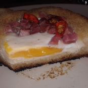 Picatoste de Huevo con Jamón - Paso 5