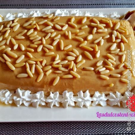 Pastel-Cuajada de Galletas y Piñones