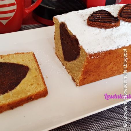 Plum Cake Corazón de Chocolate