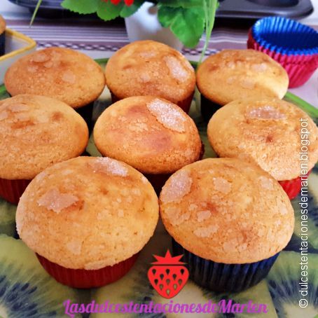 Magdalenas de leche condensada y vainilla