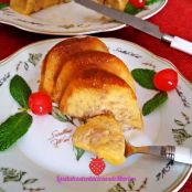 Pudin de Melocotón y Nueces al Microondas - Paso 6