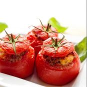 Tomates rellenos de carne picada