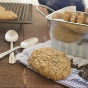 Galletas de avena y pepitas de chocolate negro