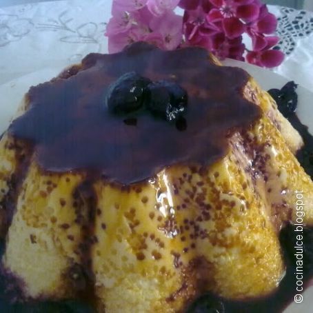 Flan de queso y miel