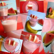 SMOOTHIE DE SANDIA CON PLATANO.