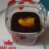 crema de chocolate con naranjas