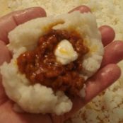 Bolas de arroz rellenas - Paso 3