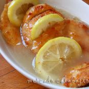 Pollo al limón en horno