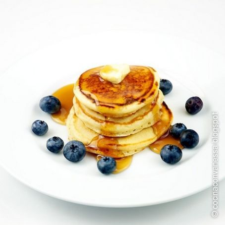 Hot cakes americanos (Pancakes)