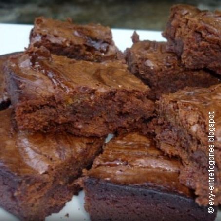 Minibrownies de chocolate y dulce de leche