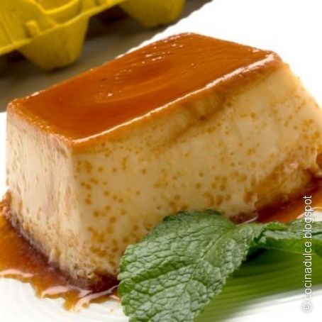 Flan de mascarpone y leche condensada