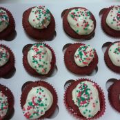 Mini cupcakes de terciopelo rojo - Paso 3