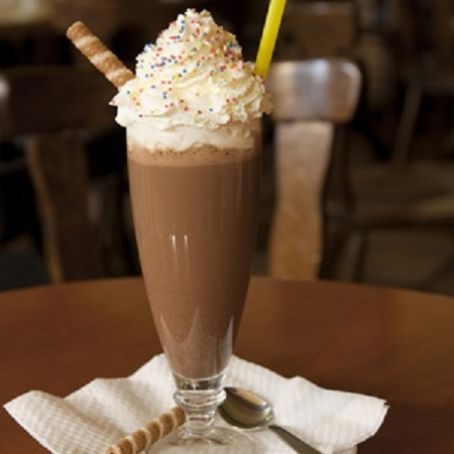 Batido helado de chocolate