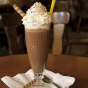 Batido helado de chocolate