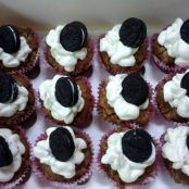 Mini cupcakes de Oreo con crema de nata de Oreo - Paso 3
