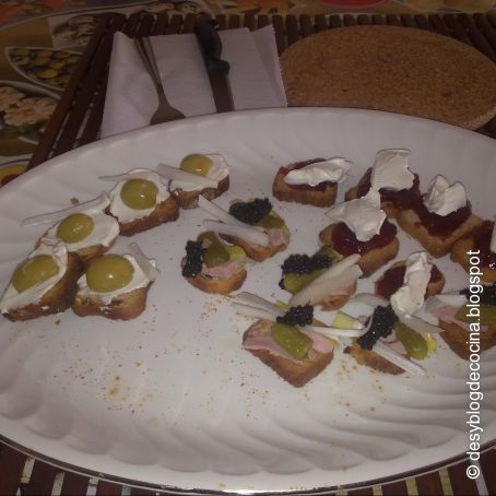 Canapês para fiesta