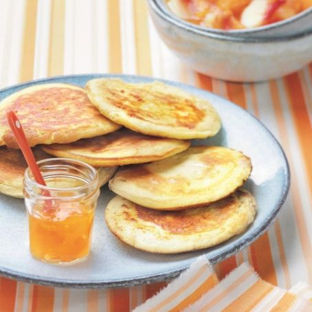 Tortitas de mermelada de melocotón