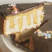 Boston cream poke cake