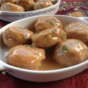 Albóndigas de pollo en salsa agridulce