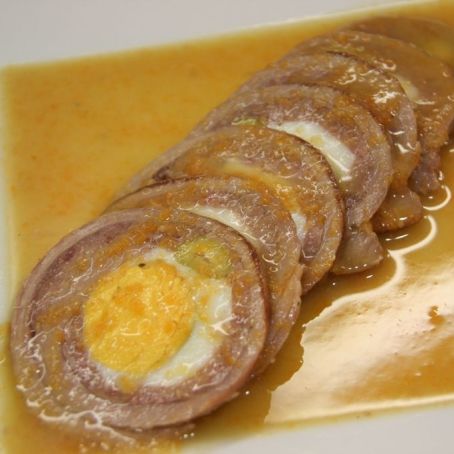 Carne de ternera rellena