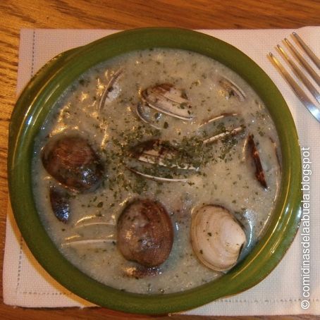 Almejas a la marinera de la abuela
