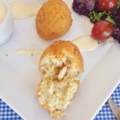 Arancini de gambas con mayonesa picante - Paso 4