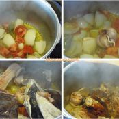 Rossejat de rape y gambas. - Paso 1