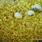 Rossejat de rape y gambas. - Paso 7