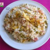 Arroz 3 delicias sin gambas