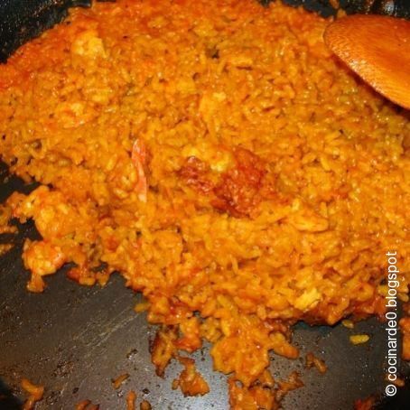 Arroz a banda con socarrat