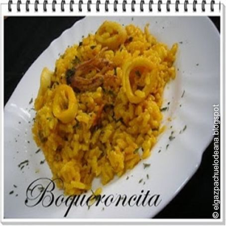 Arroz con calamares Fussion Cook y Thermomix