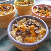 Arroz con leche y calabaza