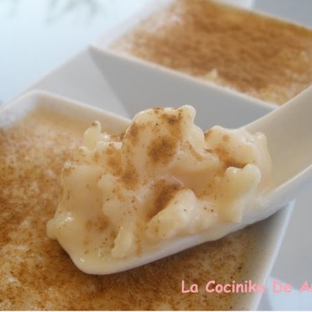 Arroz con leche y canela muy cremoso