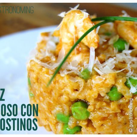 Arroz cremoso con langostinos