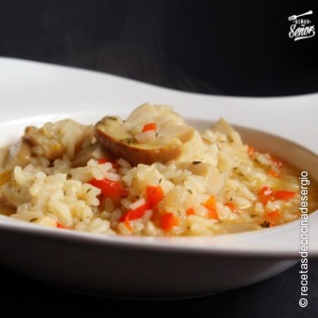 Arroz meloso con boletus