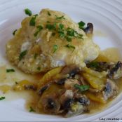 Bacalao con champiñones