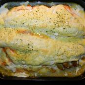 Bacalao al horno con mayonesa al ajo