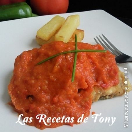 LOMOS DE BACALAO CON TOMATE