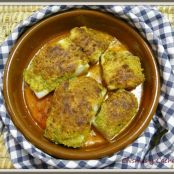 Bacalao relleno con costra