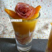 APERITIVOS DE BACALAO CON CALABAZA  EN VASITOS