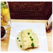 Bacalao skrei al horno con salsa verde, aceituna y huevo rallado - Paso 2