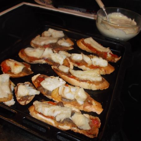 Bacalao sobre tostadas