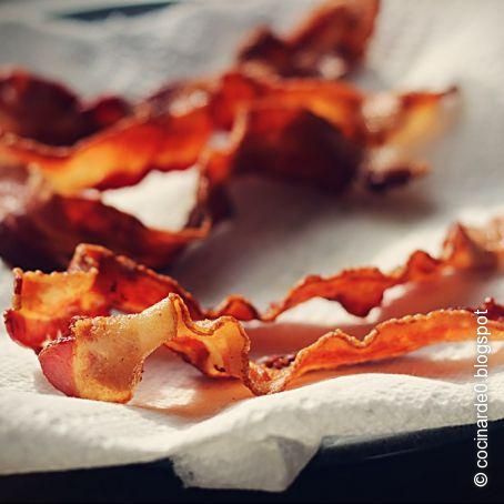 Bacon crujiente y ahumado