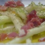 Bastones de pepino con jamón al eneldo