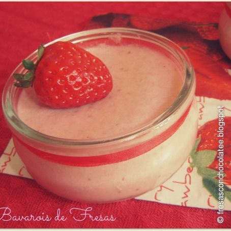 Bavarois de fresas