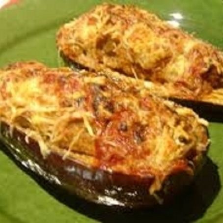 Berenjena rellena de carne molida y champiñones (/5)