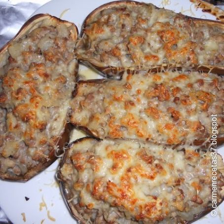 Berenjenas rellenas fáciles