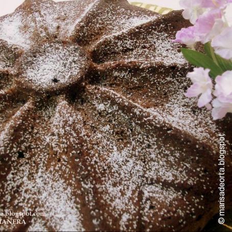 Bizcocho de chocolate al vino tinto