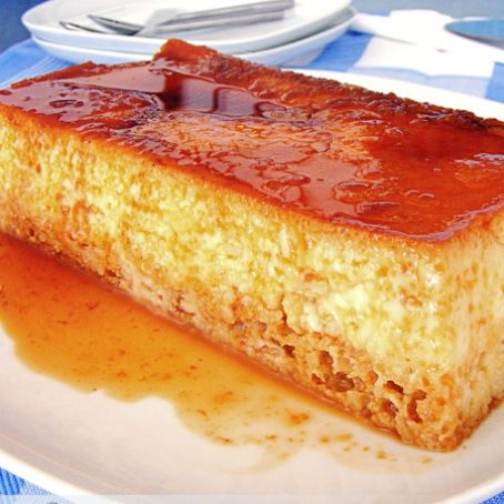 Bizcoflan de vainilla